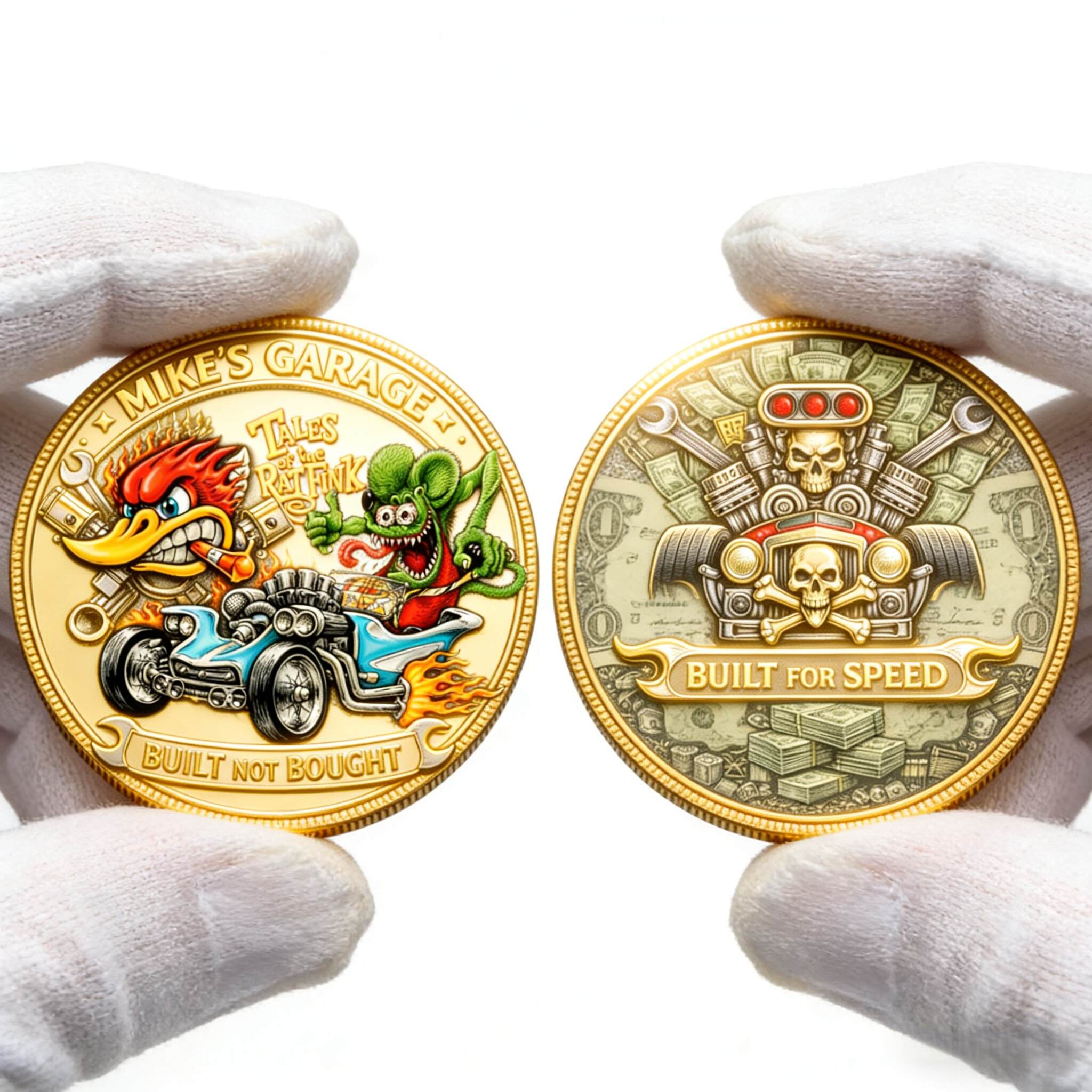 RAT FINK IRON GARAGE Challenge Coin