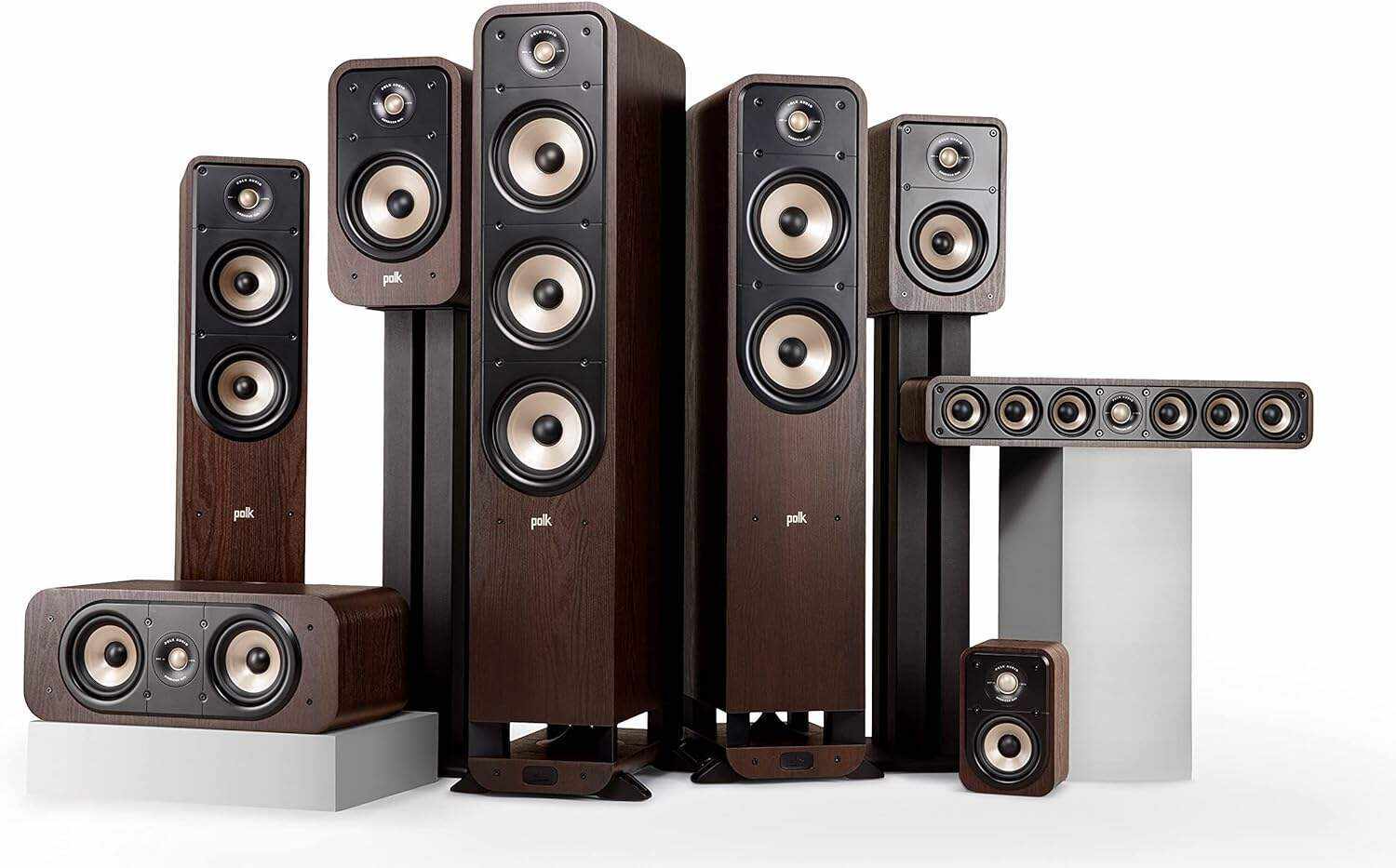 Polk Audio Signature Elite ES20 Bookshelf Speaker - Hi-Res Audio Certified,Dolby Atmos & DTS:X Compatible, 1