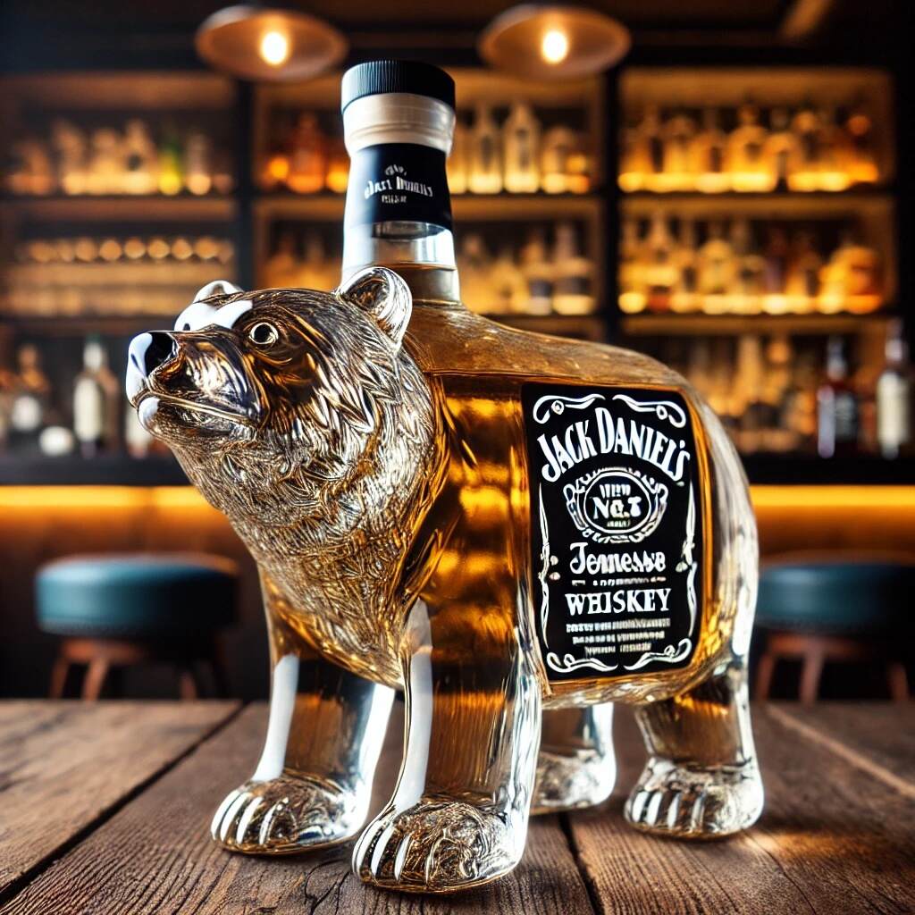 Polar Bear Whiskey Bottle