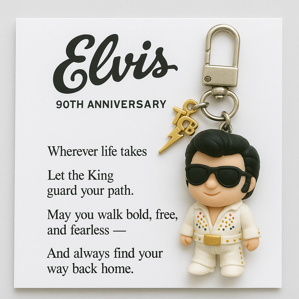 ✨ Elvis 90th Anniversary Keychain ✨