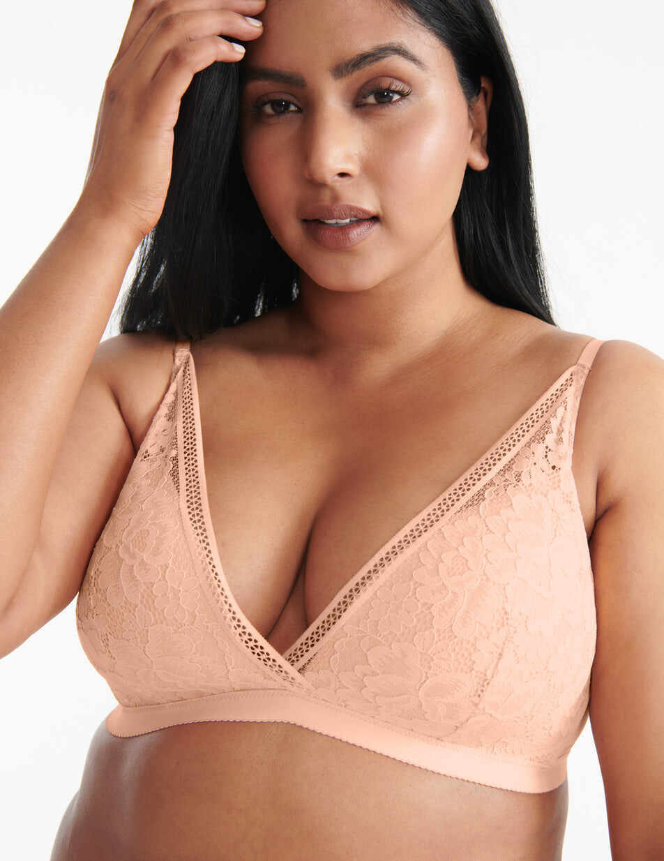 Lace Deep-V Bra