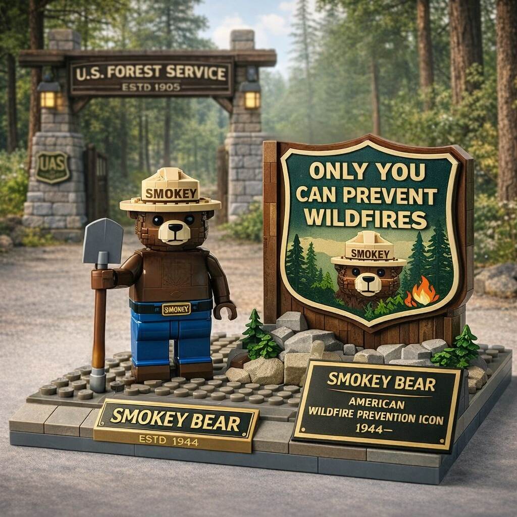 [PRE-ORDER] The Smokey Bear 1944 Heritage Collector Brick Edition