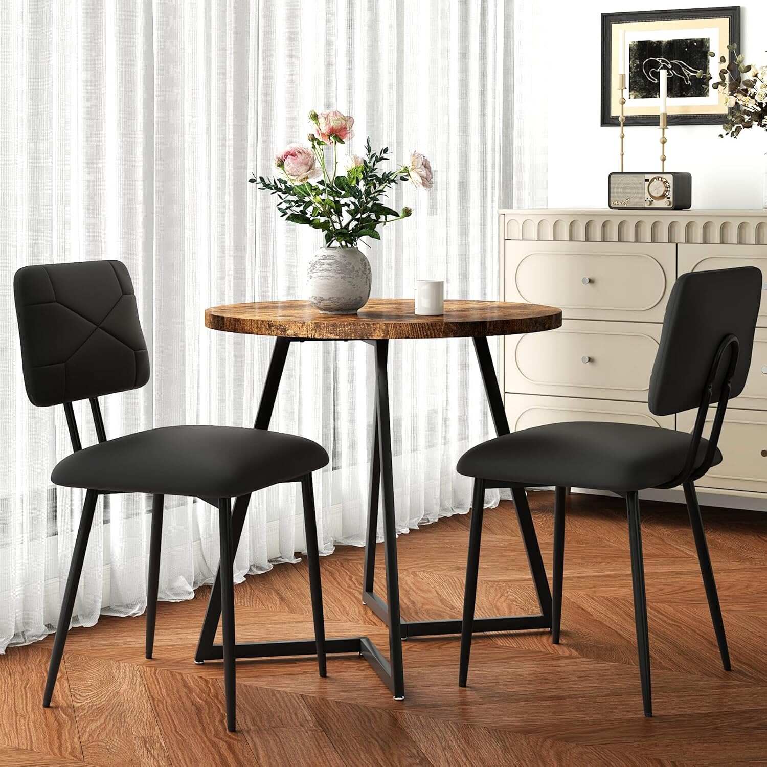 VECELO Dining Chairs Set of 2