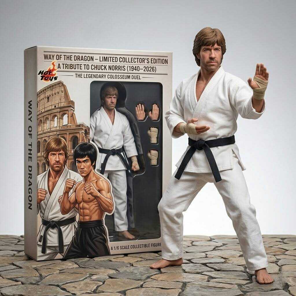 THE WAY OF THE DRAGON Chuck Norris Hot Toys 1:6 Scale Collectible Figure