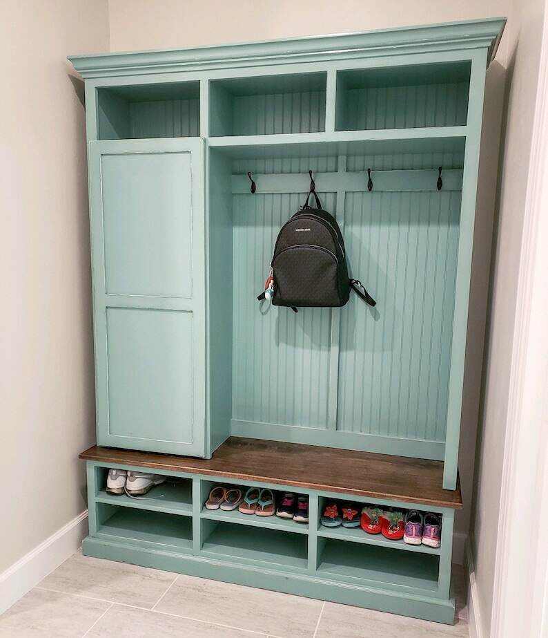 FORT MYERS Entryway bench with storage