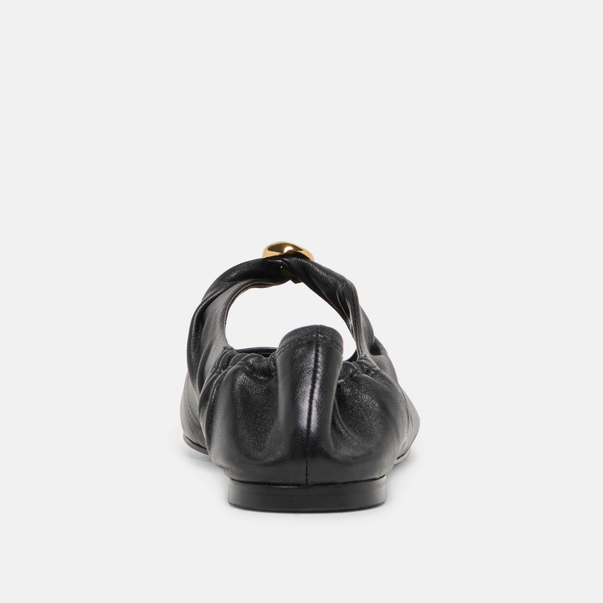 CORNEL FLATS BLACK LEATHER