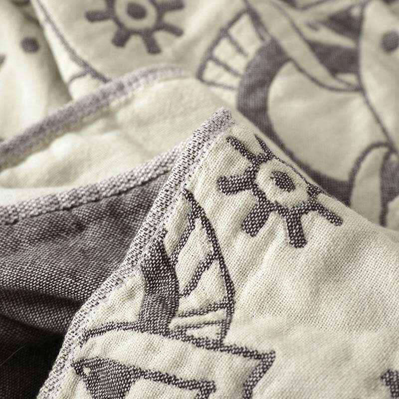 Chic Mandala Reversible Flower Cotton Quilt