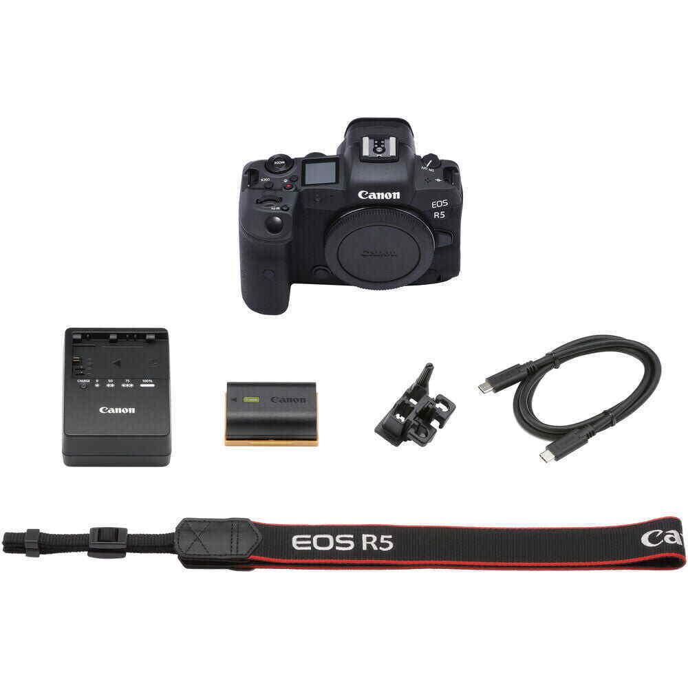 EOS R5 Mirrorless Camera Body Only 4147C002 - Advanced Bundle