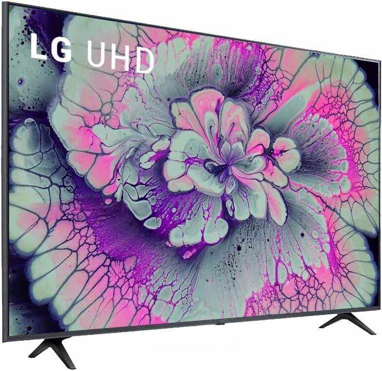 LG 55-Inch Class 4K Ultra HD 2160p Smart LED TV HDR10 webOS α5 Gen5 AI Processor Game Optimizer Compatible with Alexa & Google Assistant 55UQ7070ZUE (Renewed)