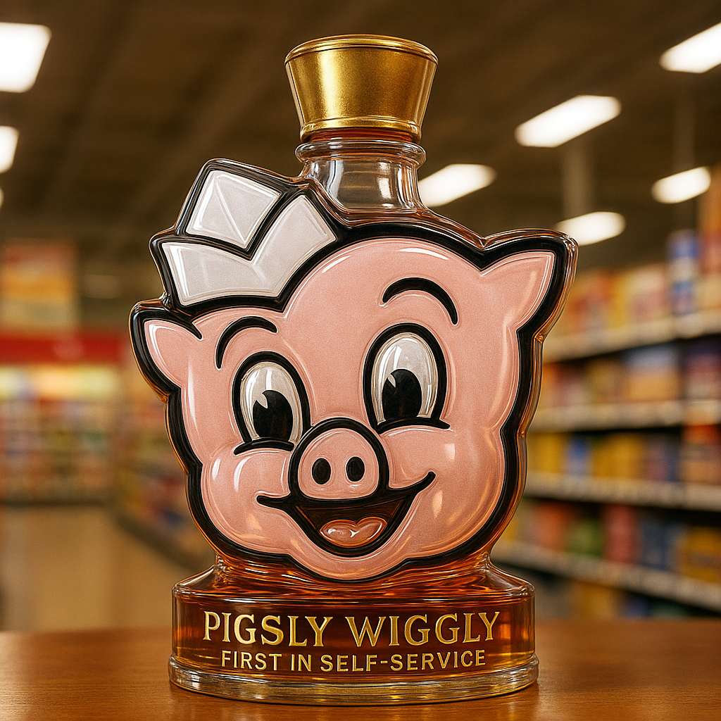 Piggly Wiggly Commemorative Whiskey Bottle