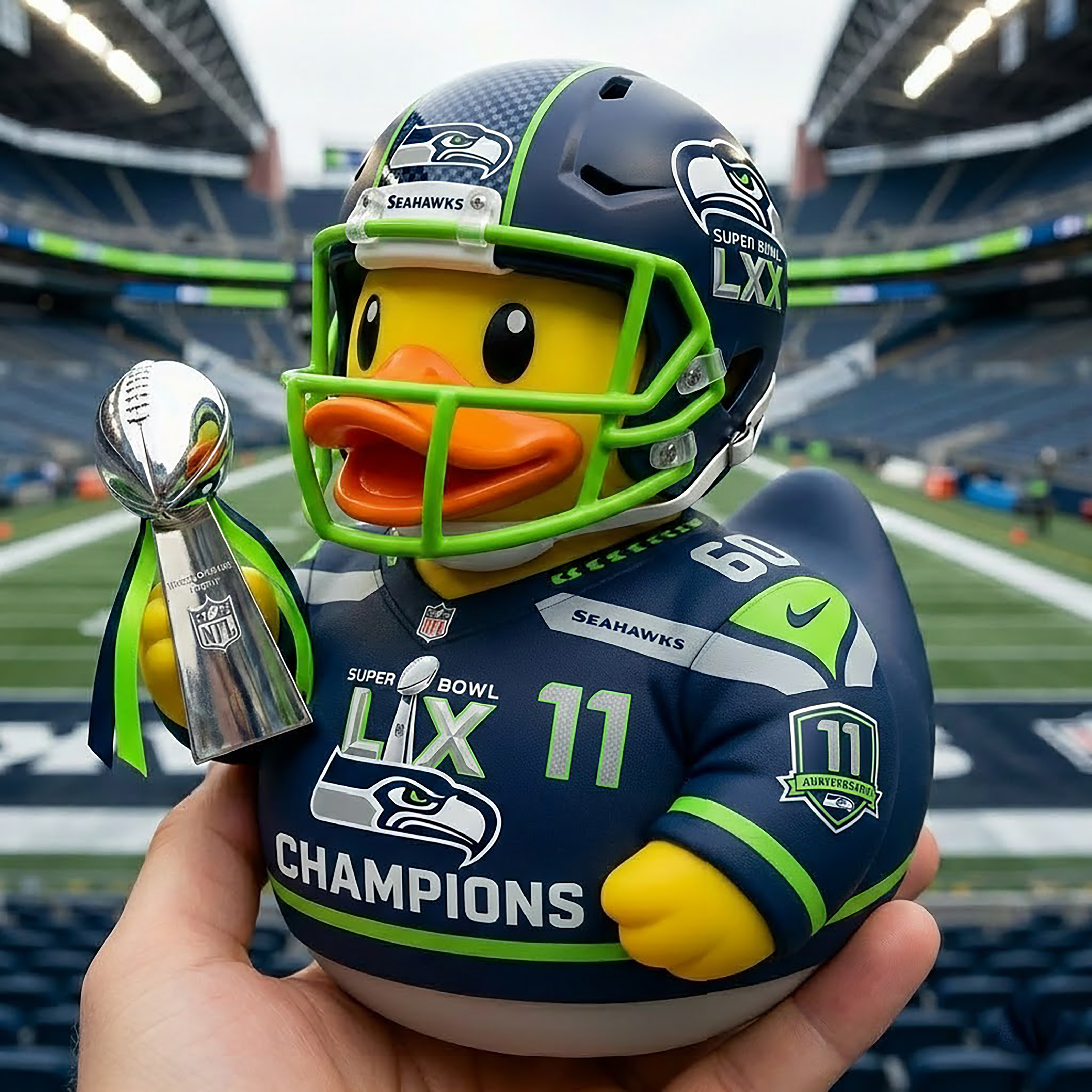 Seattle Seahawks Super Bowl LX Champion Duck 🦆 （presell）