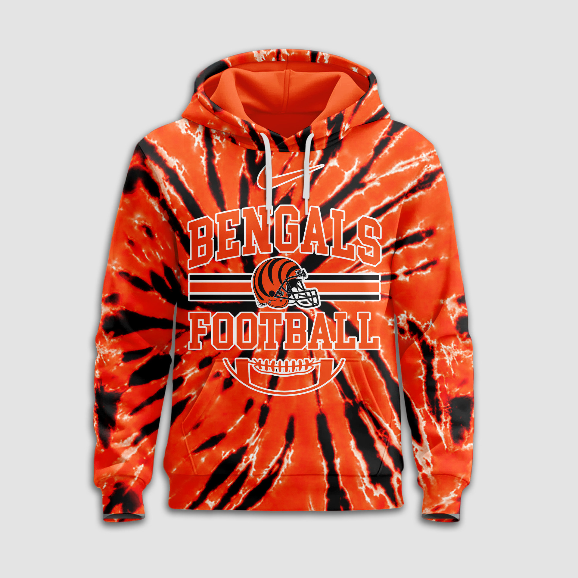 Cincinnati Bengals | Premium NFL Tie Dye 3D Hoodie TD