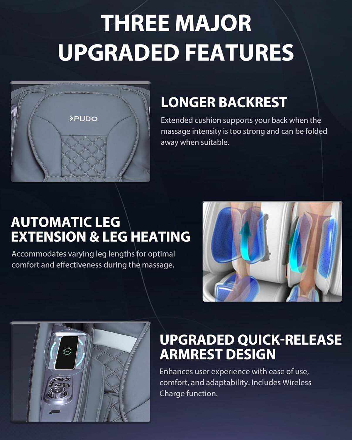 PUDO 2023 4D Massage Chair Full Body | Zero Gravity Shiatsu Massage Chairs Recliner with AI Voice with Heated SL Track Bluetooth Speaker Airbag Yoga Stretch, Foot Roller Auto Legrest (Beige)