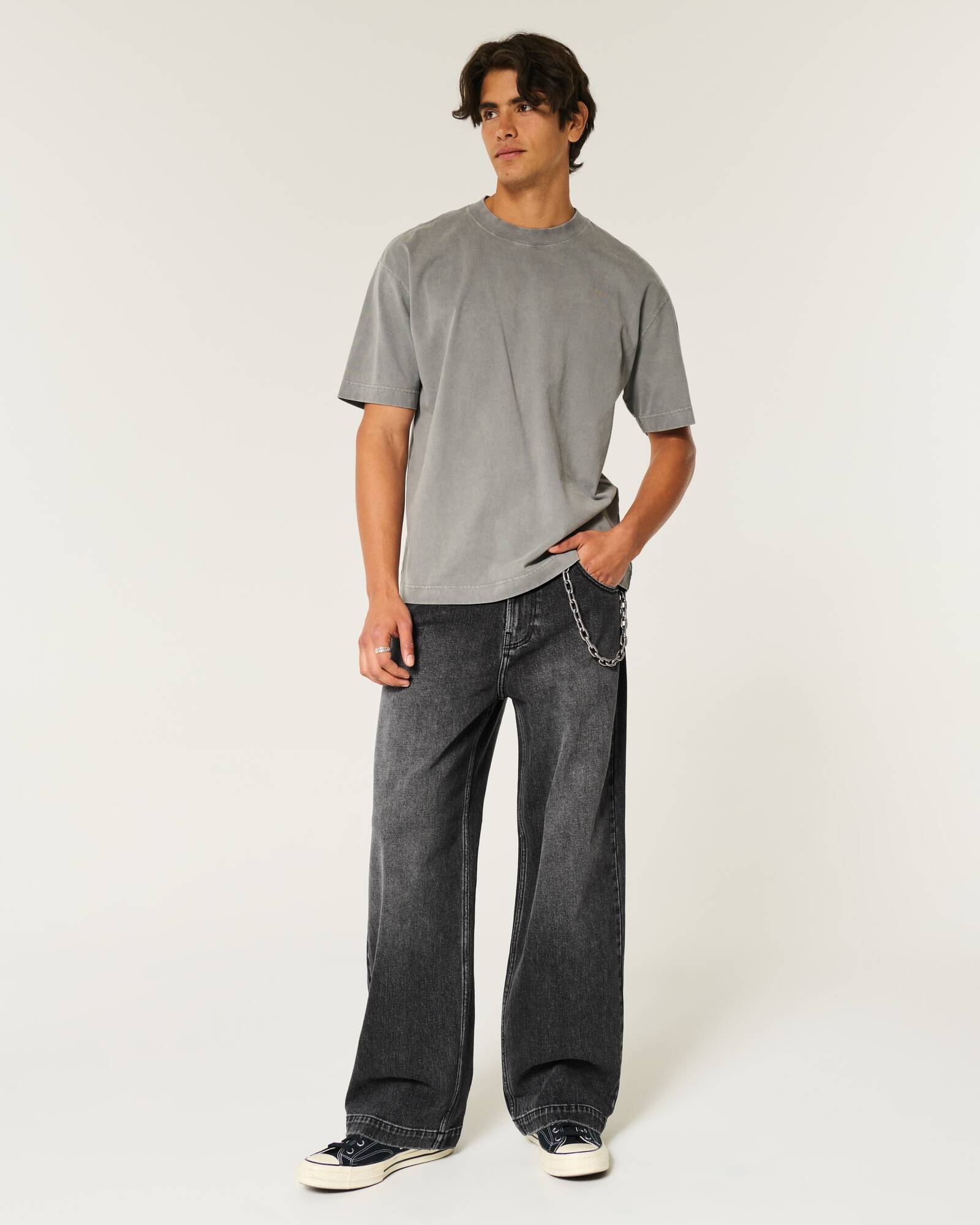 Medium Wash Super Baggy Jeans
