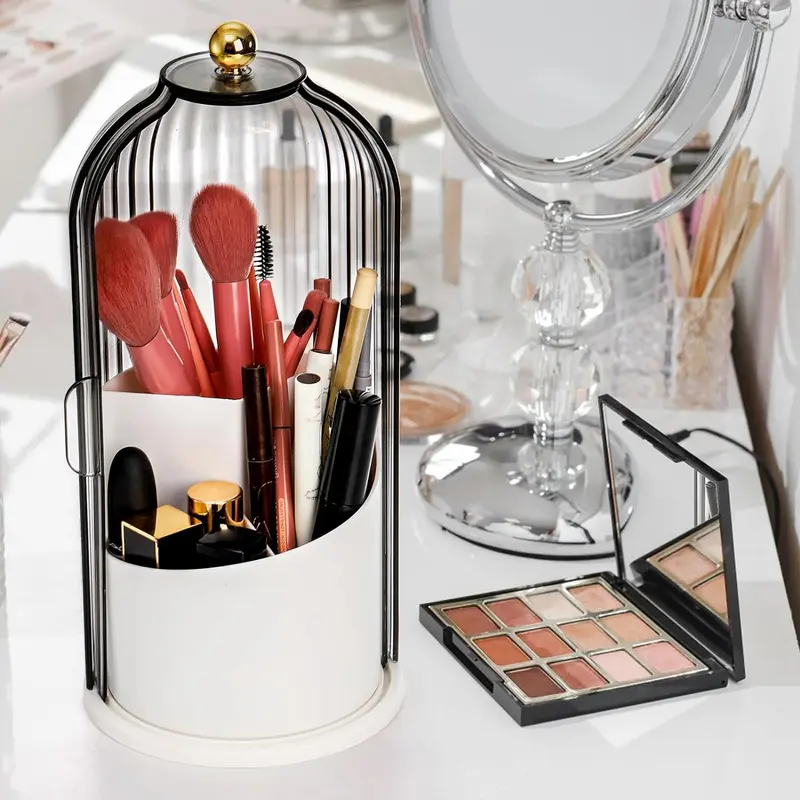 🔥LAST DAY-69 % OFF🔥 360° Spinning Toothbrush & Makeup Brush Organizer-Dustproof