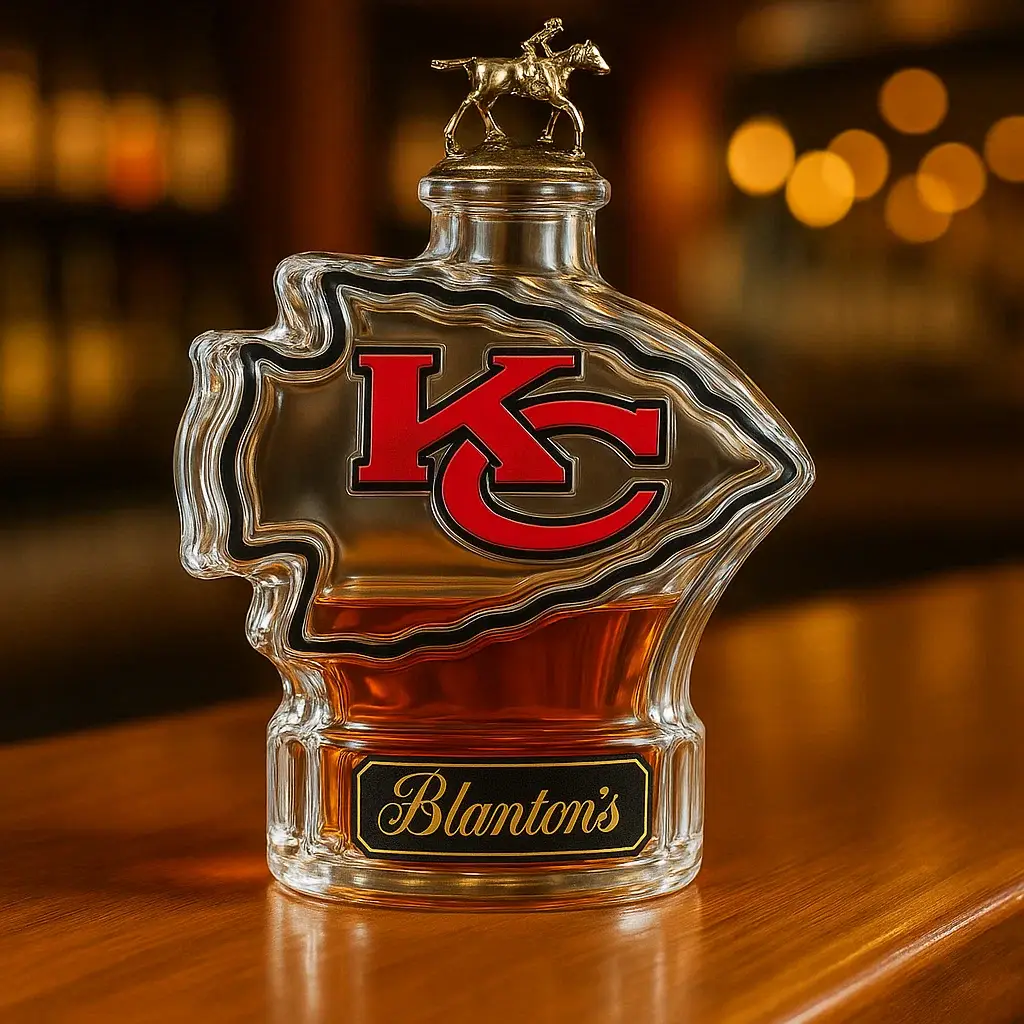 Kansas City Chiefs Whiskey Bottle