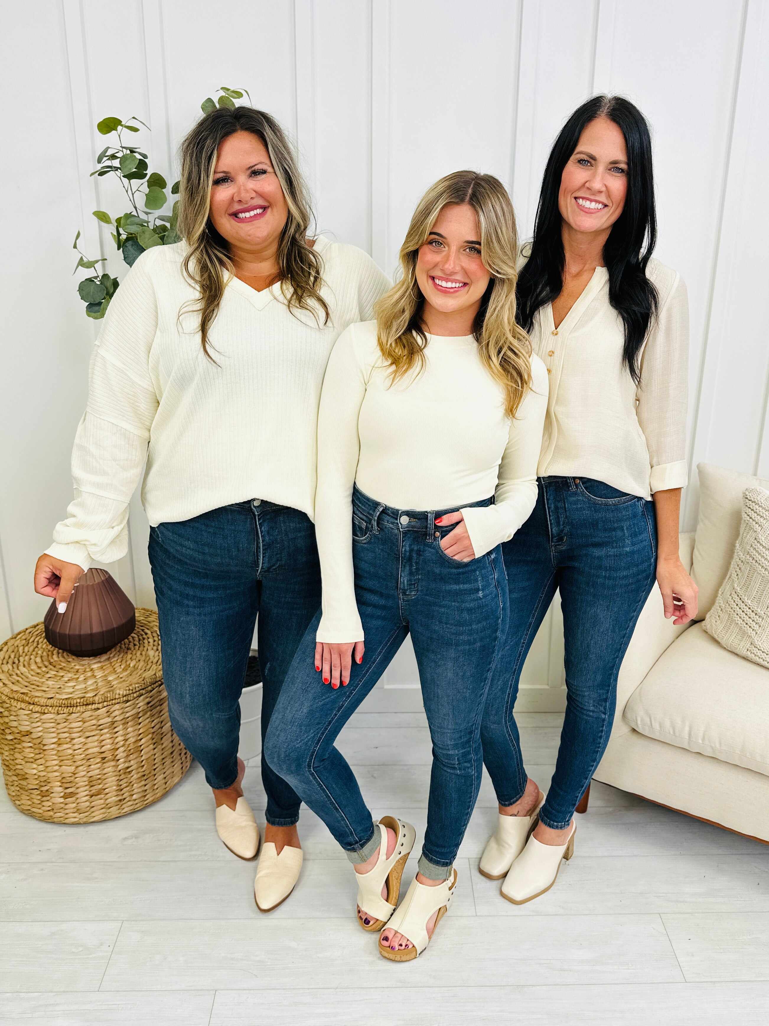 REG/CURVY Triple Trouble Tummy Control and Butt Lifting Skinny Jeans