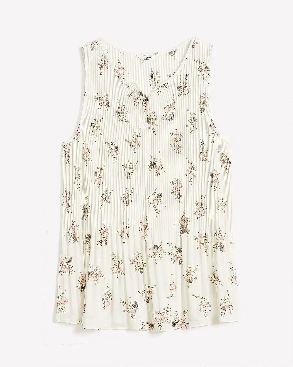 Responsible, Sleeveless Pleat and Release Blouse - PENN. Essentials