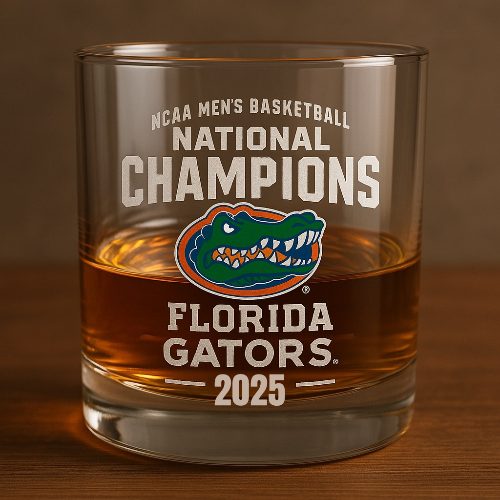 Florida 2025 NCAA National Championship Glass