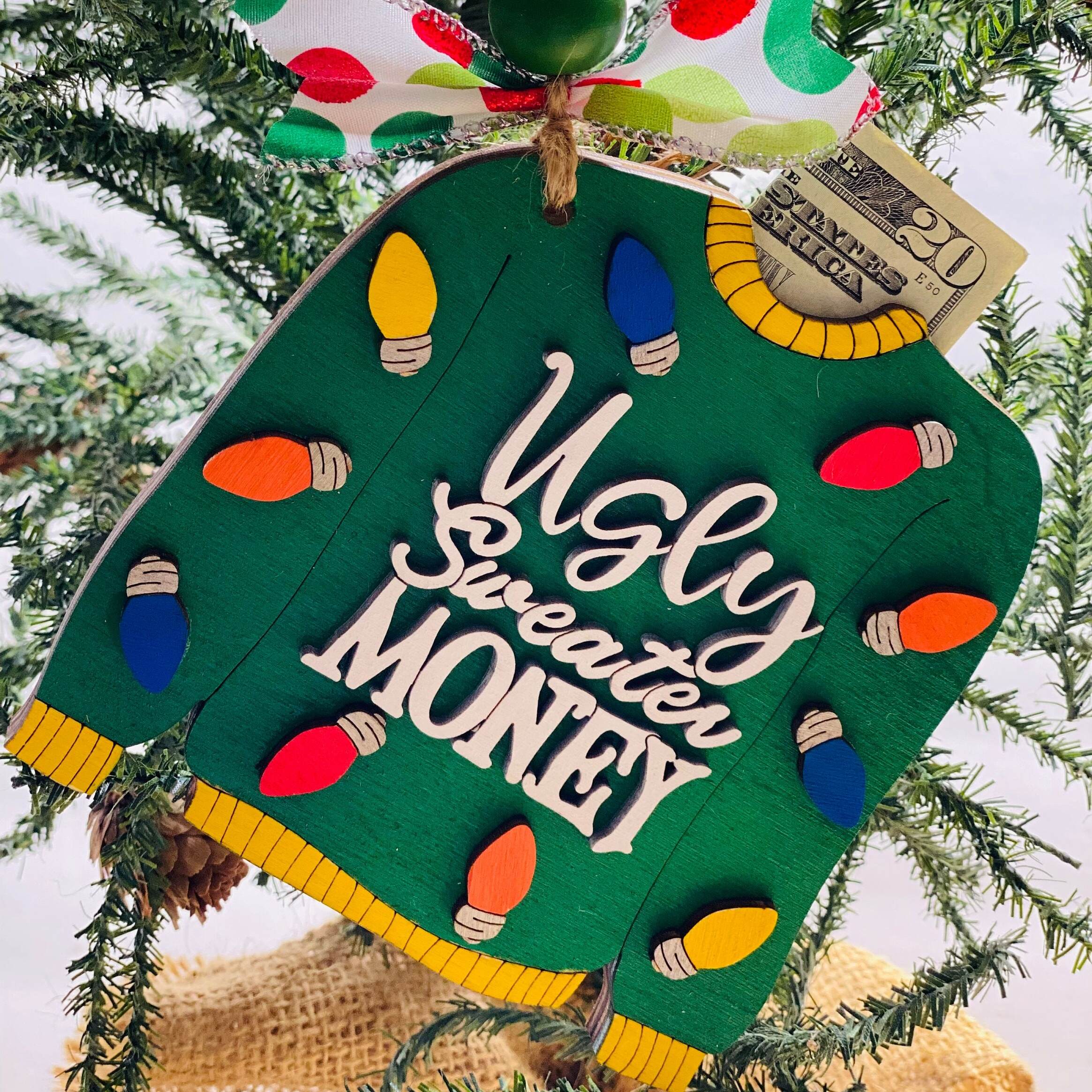 🎅Christmas Wooden Money Holder Gift