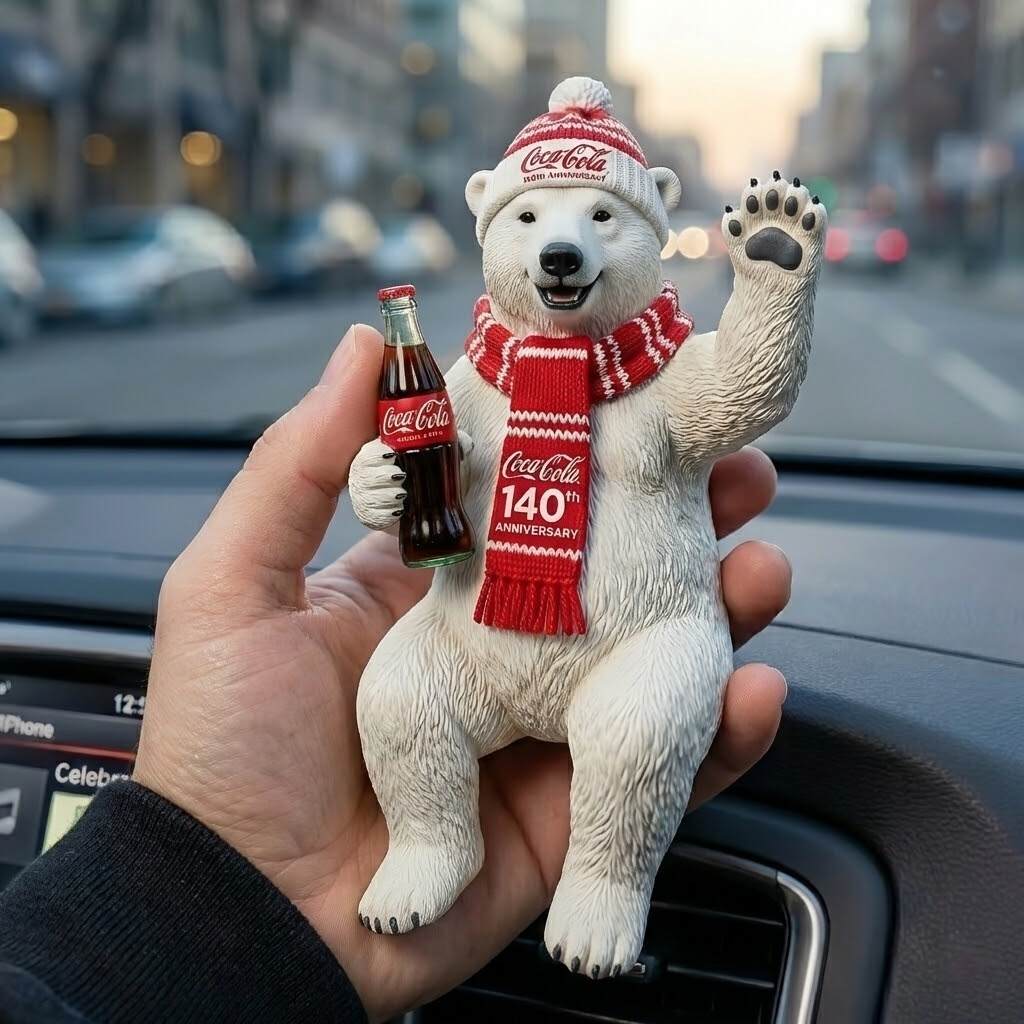 Coca-Cola 140th Anniversary Commemorative Decorative Figurine