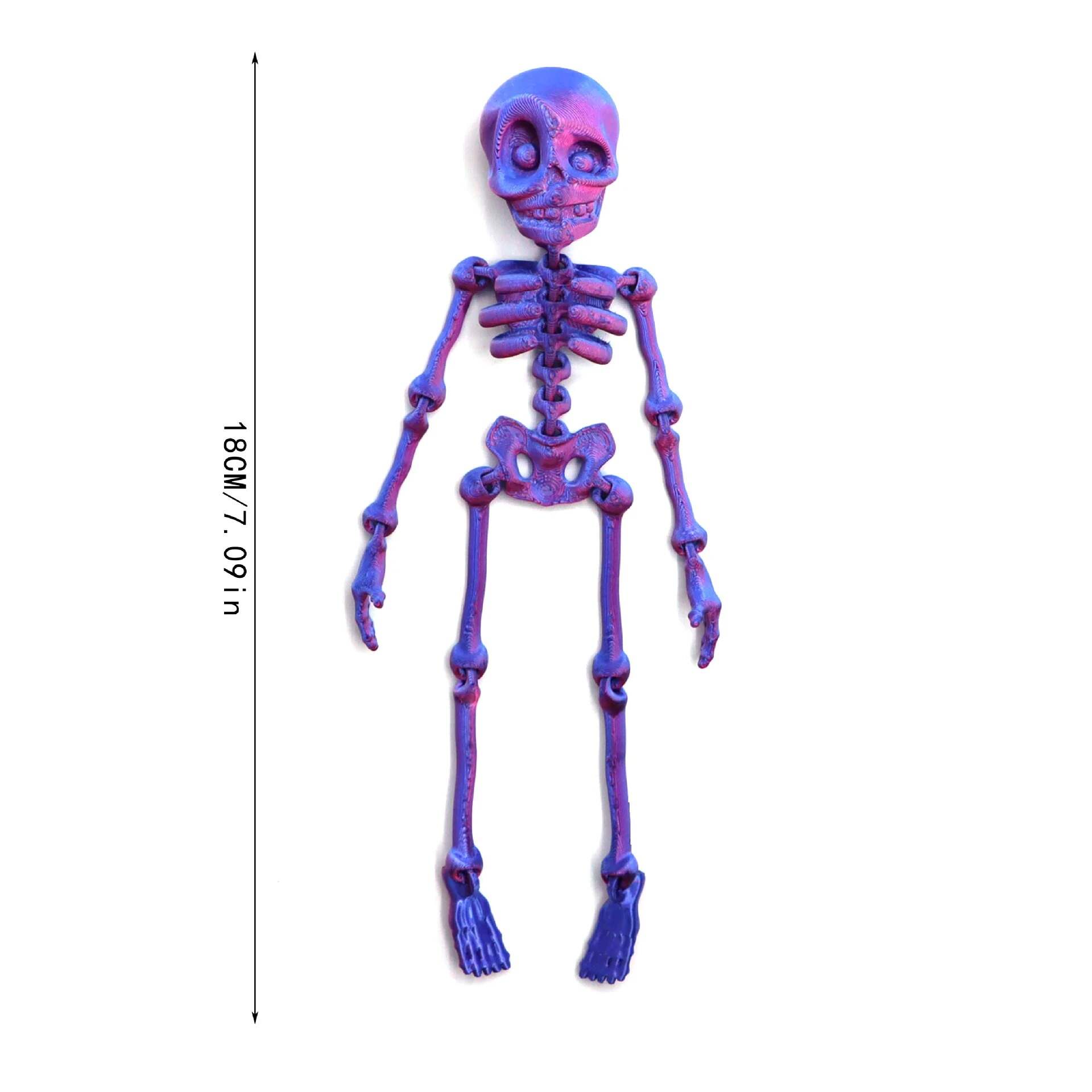 🎃Halloween Hot Sale 49% OFF 💀✨3D Printed Vintage Skeleton Magnetic Figurine 🎃