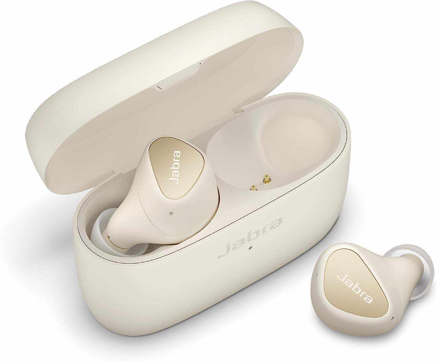 Jabra Elite 10 True Wireless Earbuds – Advanced Active Noise Cancelling Earbuds with Next-Level Dolby Atmos Surround Sound –All-Day Comfort, Multipoint Bluetooth, Wireless Charging – Cream