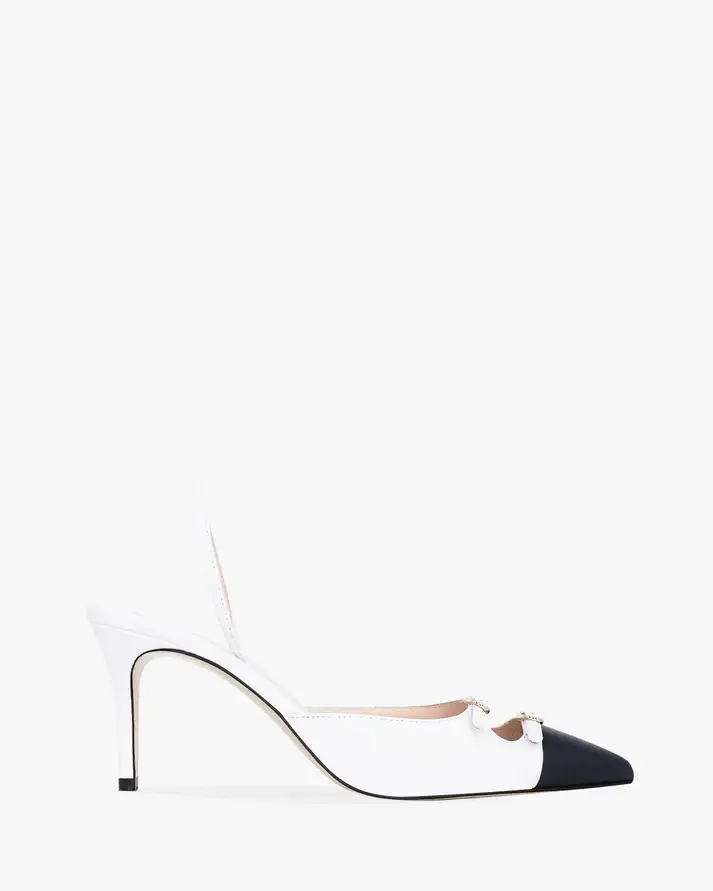 Women's Two-Tone Pointed-Toe Slingback Pumps