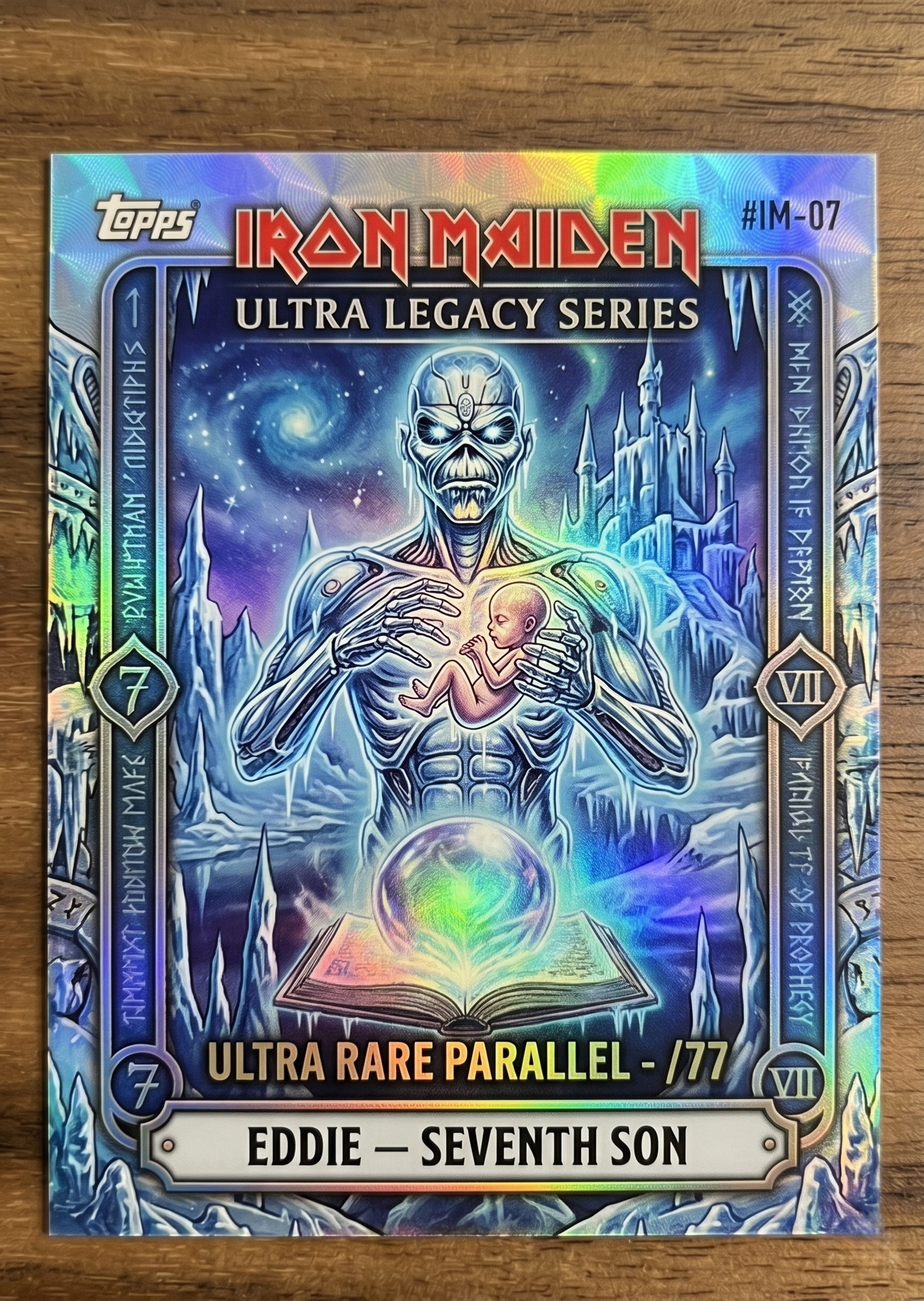Iron Maiden Eddie 50 Years of Metal Limited Trading Card Box Holographic Rare Edition
