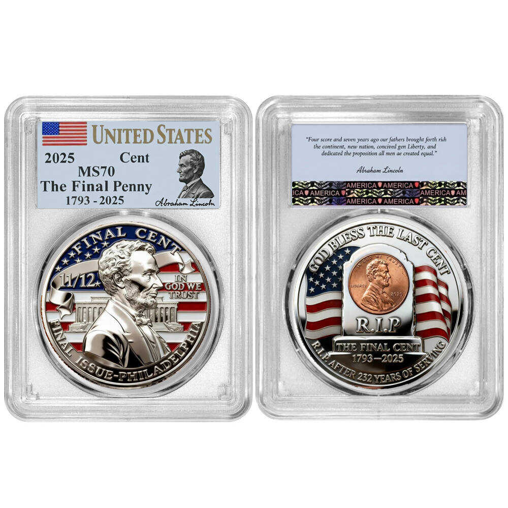 🏆New Year 60% OFF - The Last Cent Commemorative Coin - Fine Uncirculated Limited Edition
