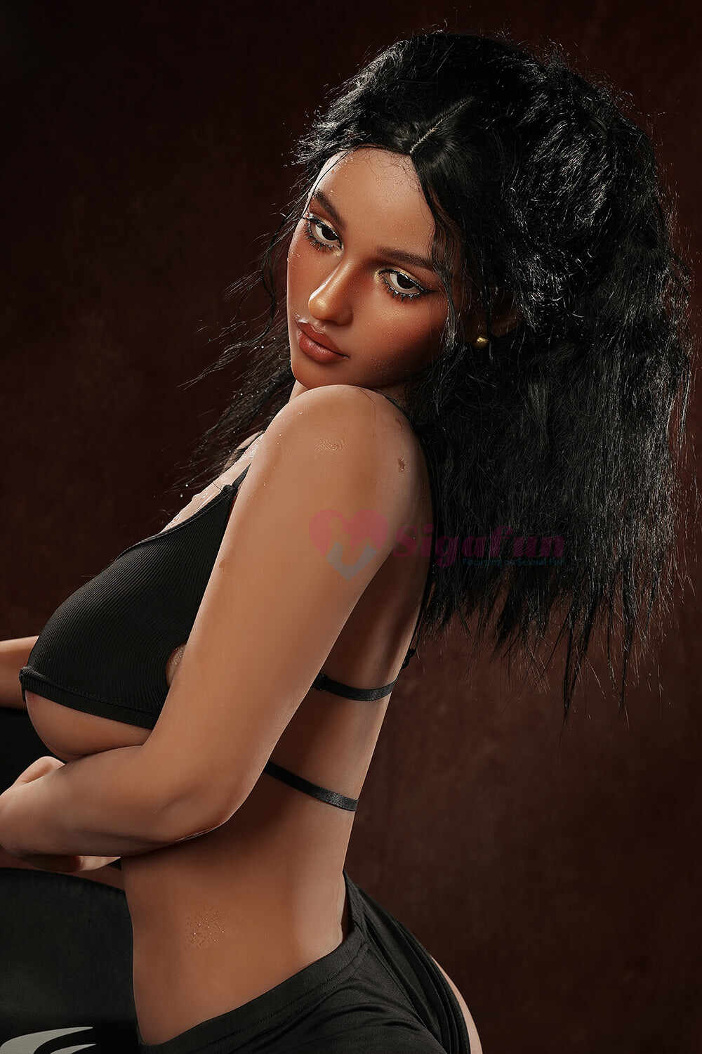 EU Stock - Viv 5.21ft/ 159cm #SG2/SG3 TPE Dark Tanned Realistic Big Breasts Sexy Adult Sex Doll