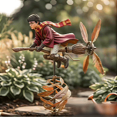 🧹Harry Potter Magic Broom Wind Spinner