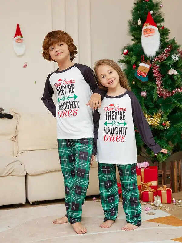 Matching Family Christmas Pajamas Set Pjs #25305