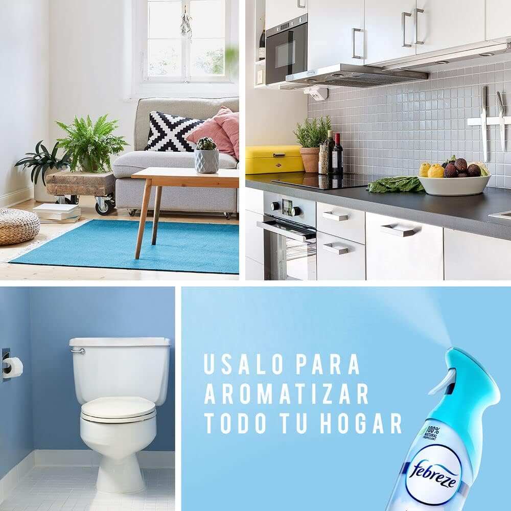 Febreze Air Freshener Spray, Linen & Sky, Odor Eliminator for Strong Odors, 8.8 Oz (2 Count)