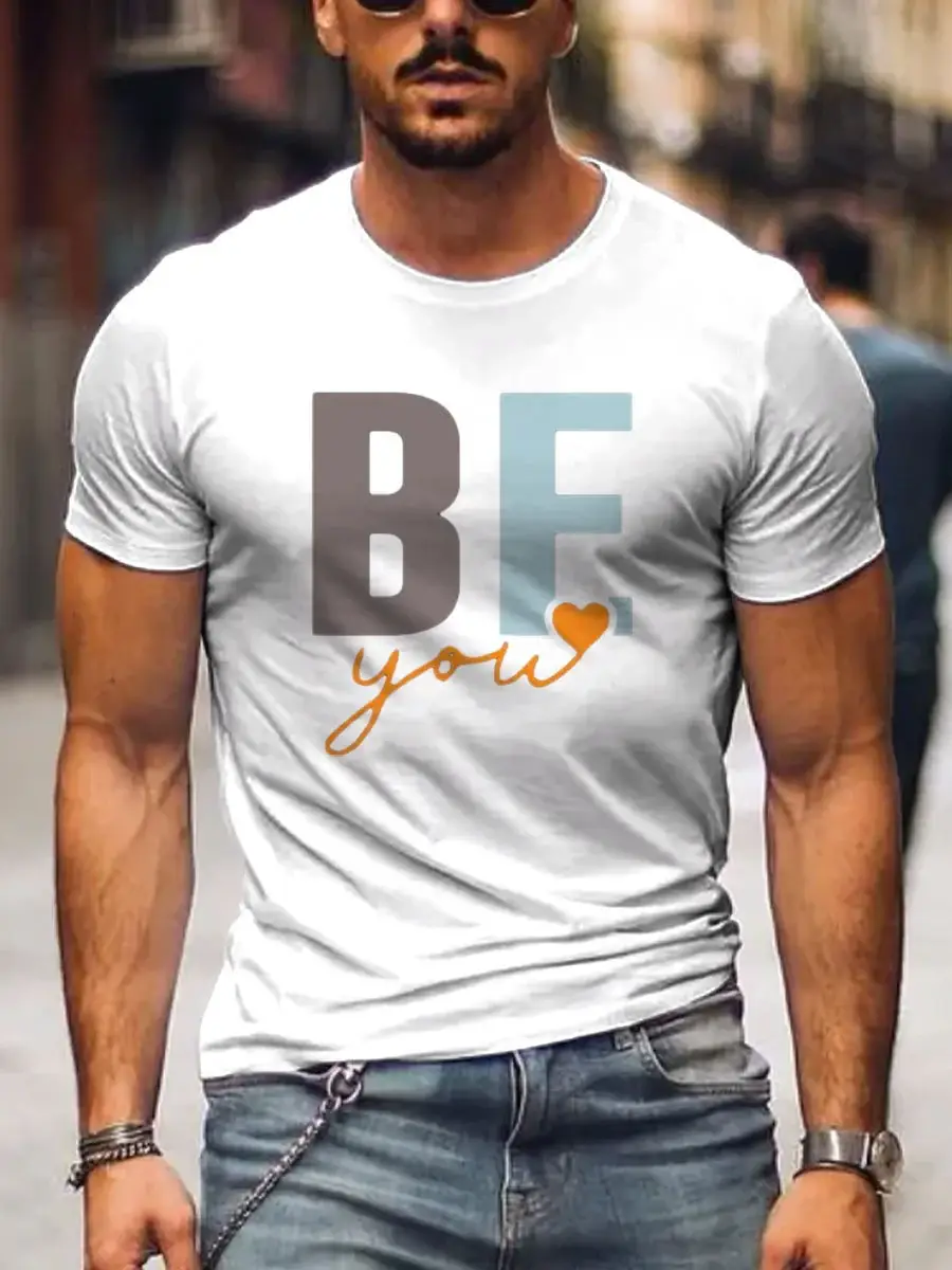 Men's Be You Art Print Casual T-Shirt