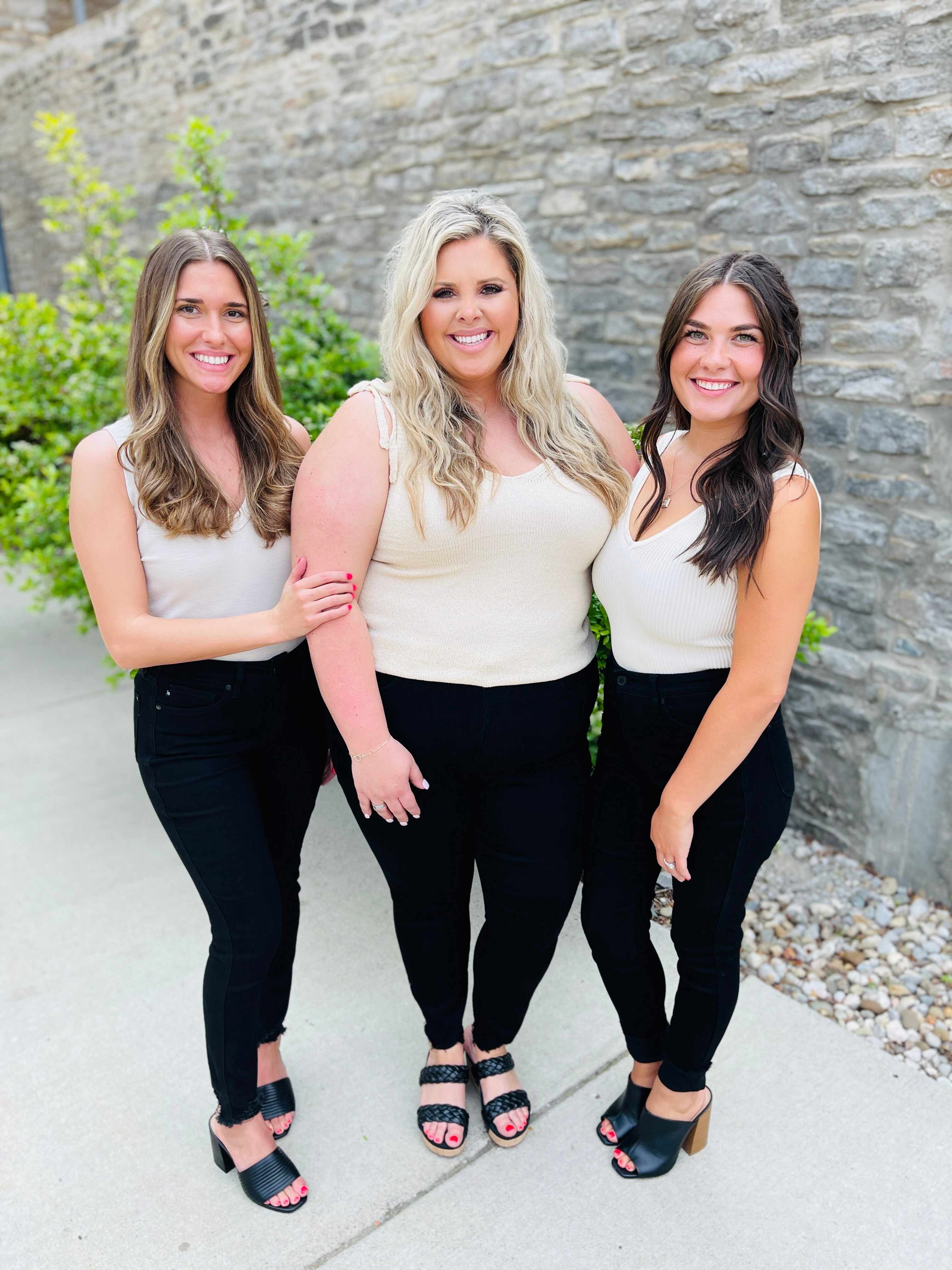 MARKDOWNS! Tummy Control Black Skinny Jeans in Reg/Curvy Fifth Restock!