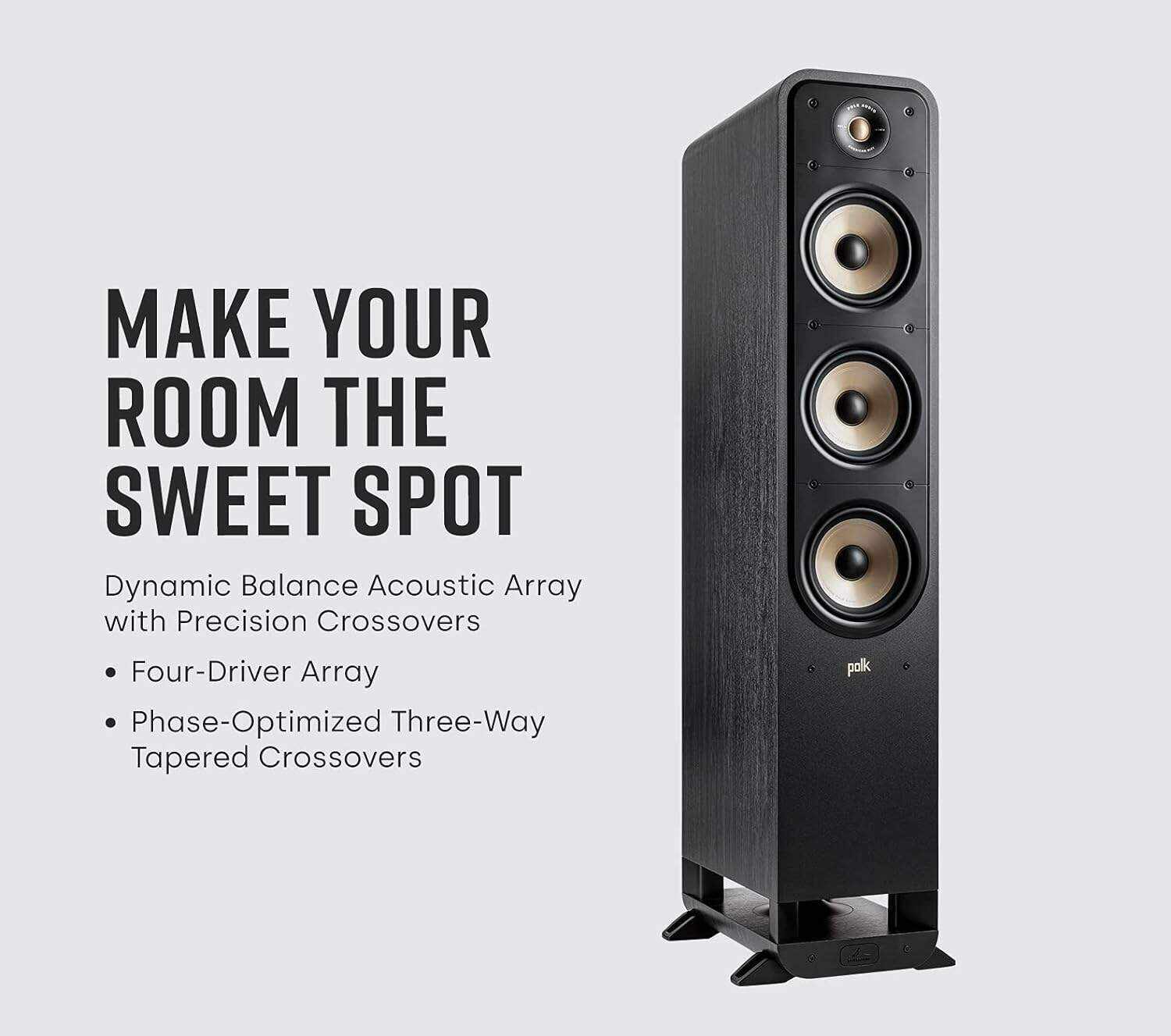 Polk Audio Signature Elite ES20 Bookshelf Speaker - Hi-Res Audio Certified,Dolby Atmos & DTS:X Compatible, 1