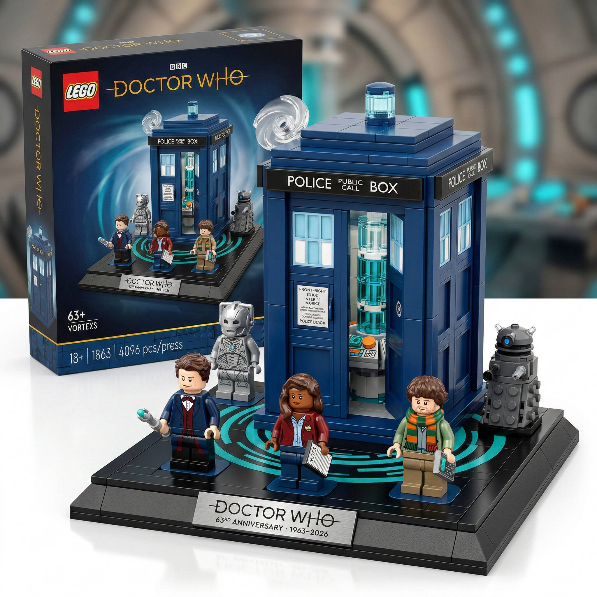 Doctor Who–63rd Anniversary TARDIS Collector Brick Set