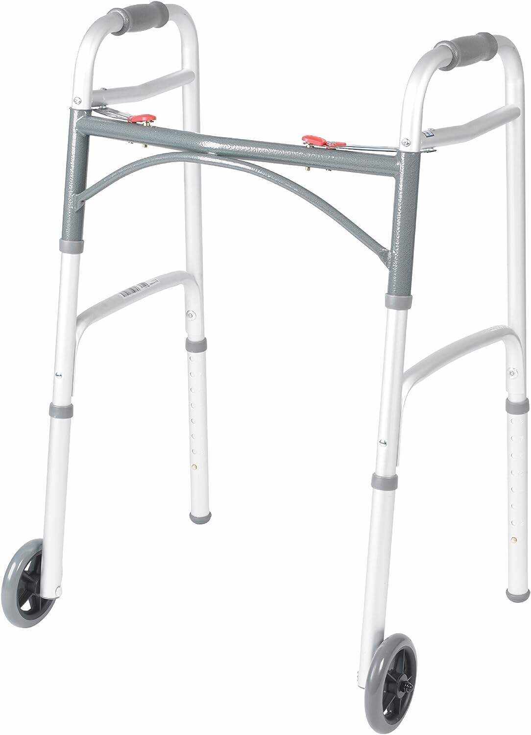 Drive Medical BLS18FBD-ELR Blue Streak Lightweight Wheelchair with Swing-Away Elevating Leg Rests and Flip-Back Arms