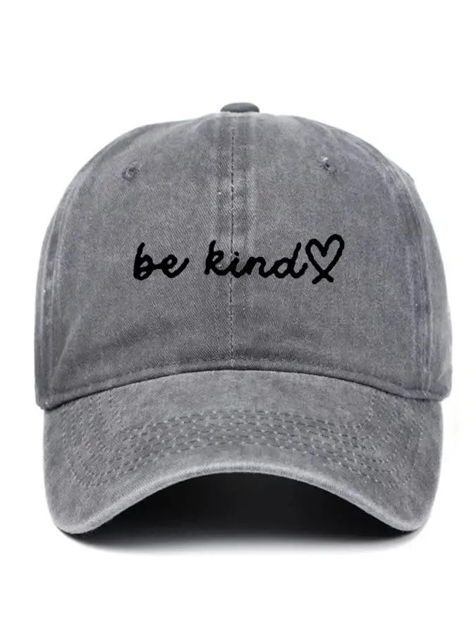 Women's Vintage Be Kind Print Baseball Cap