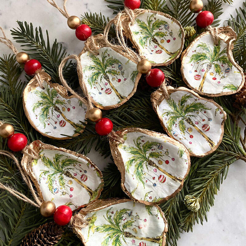 Oyster Shell Ornament