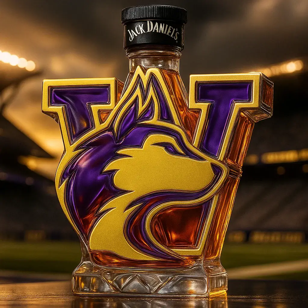 University of Washington Huskies Whisky Bottle