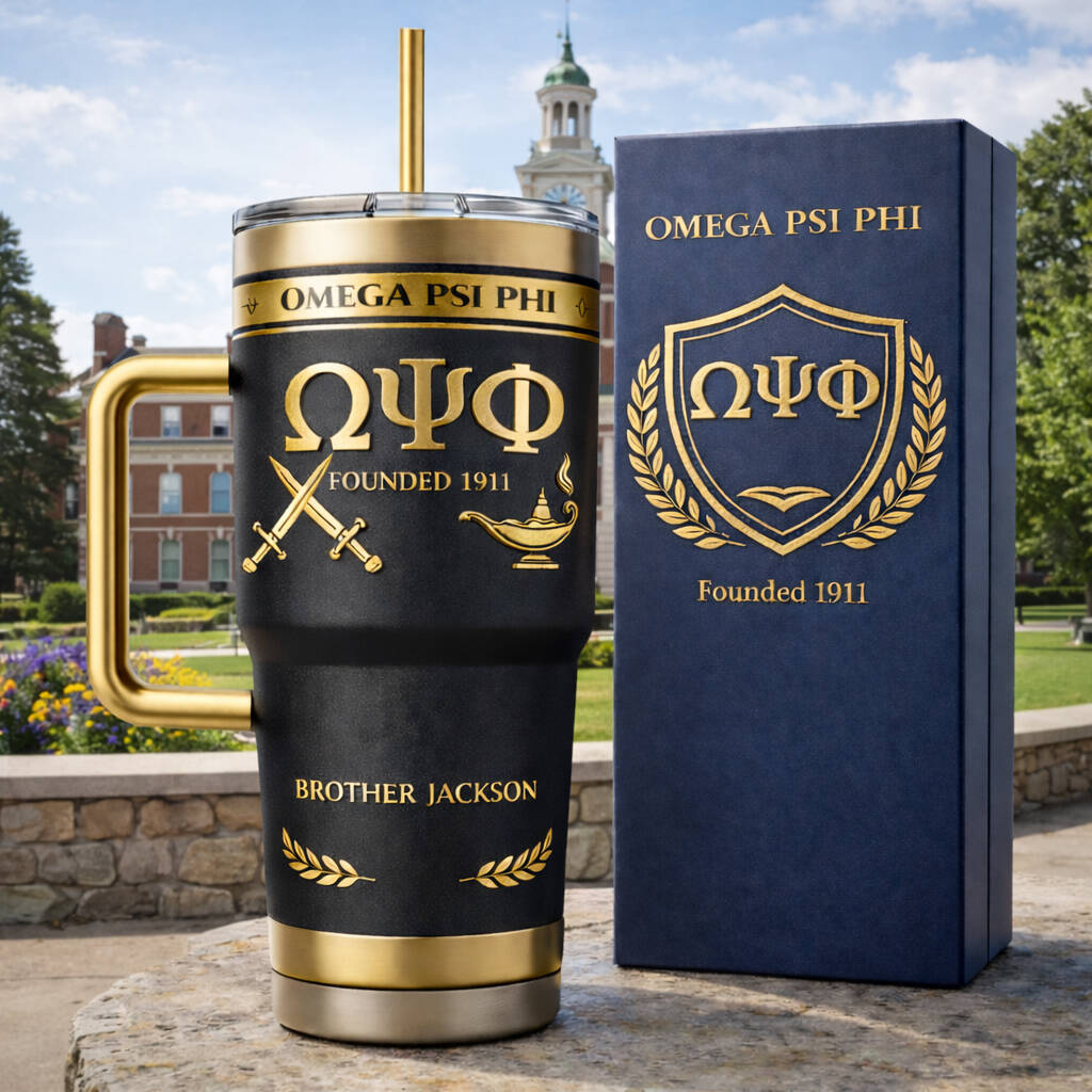 ⚔️ Omega Psi Phi ΩΨΦ Legacy Limited Edition Tumbler