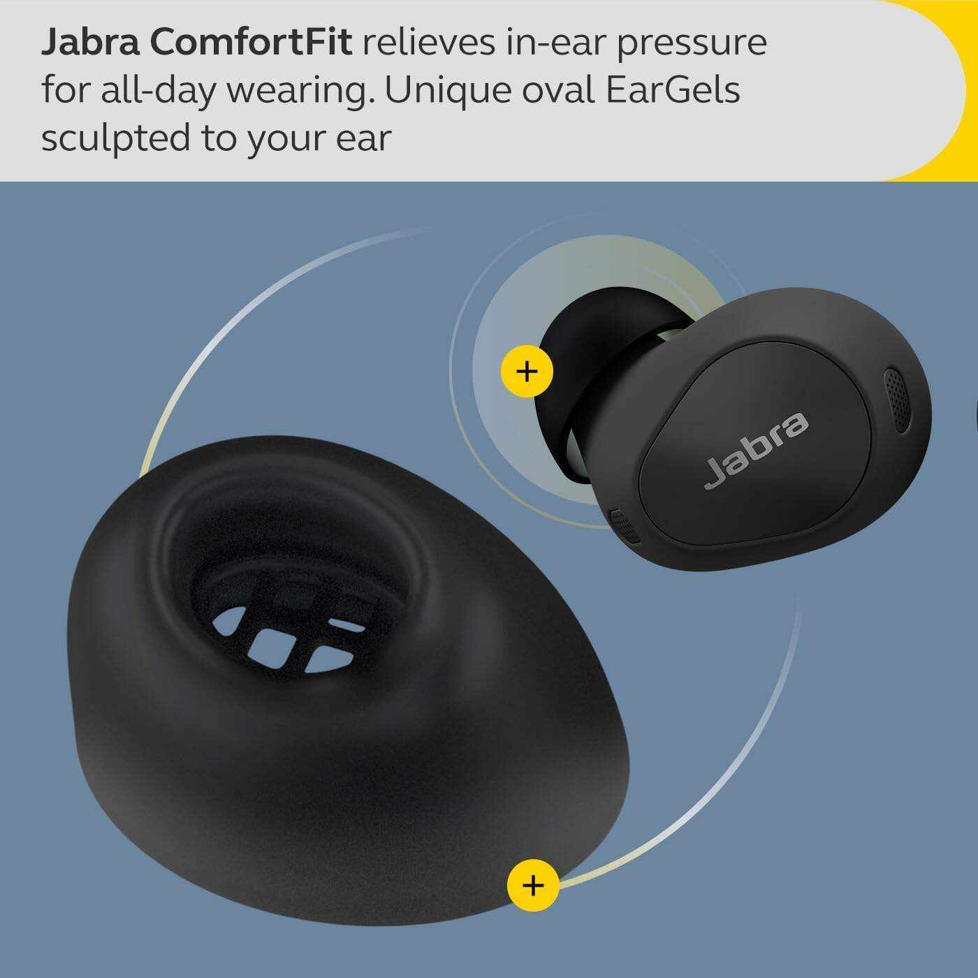 Jabra Elite 10 True Wireless Earbuds – Advanced Active Noise Cancelling Earbuds with Next-Level Dolby Atmos Surround Sound –All-Day Comfort, Multipoint Bluetooth, Wireless Charging – Cream