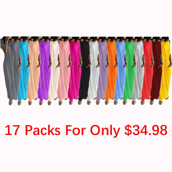 Women's Solid Color Batwing Sleeve Lounge Dress