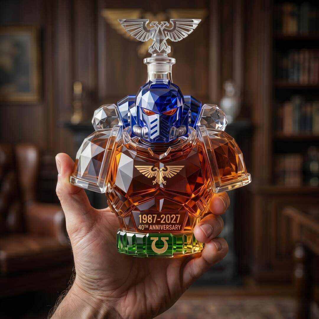 ⚔️ Warhammer 40k 40th Anniversary Crystal Whiskey Decanter