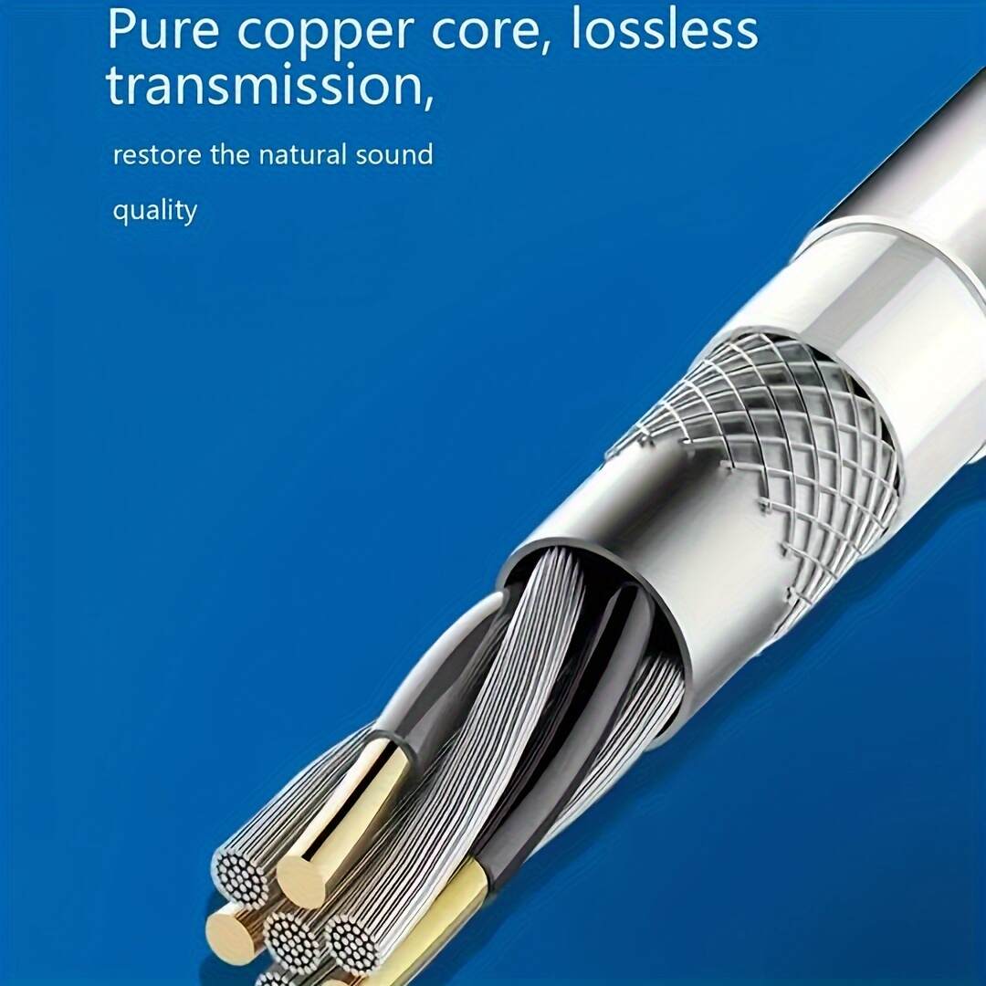 Half In-Ear Wired Headphones with Microphone for Calls, Suitable for Most 3.5mm Round Jacks, Type-C Digital Jack Wired Headphones for Gaming, Live Streaming, Karaoke, Sports Running Jumping Rope