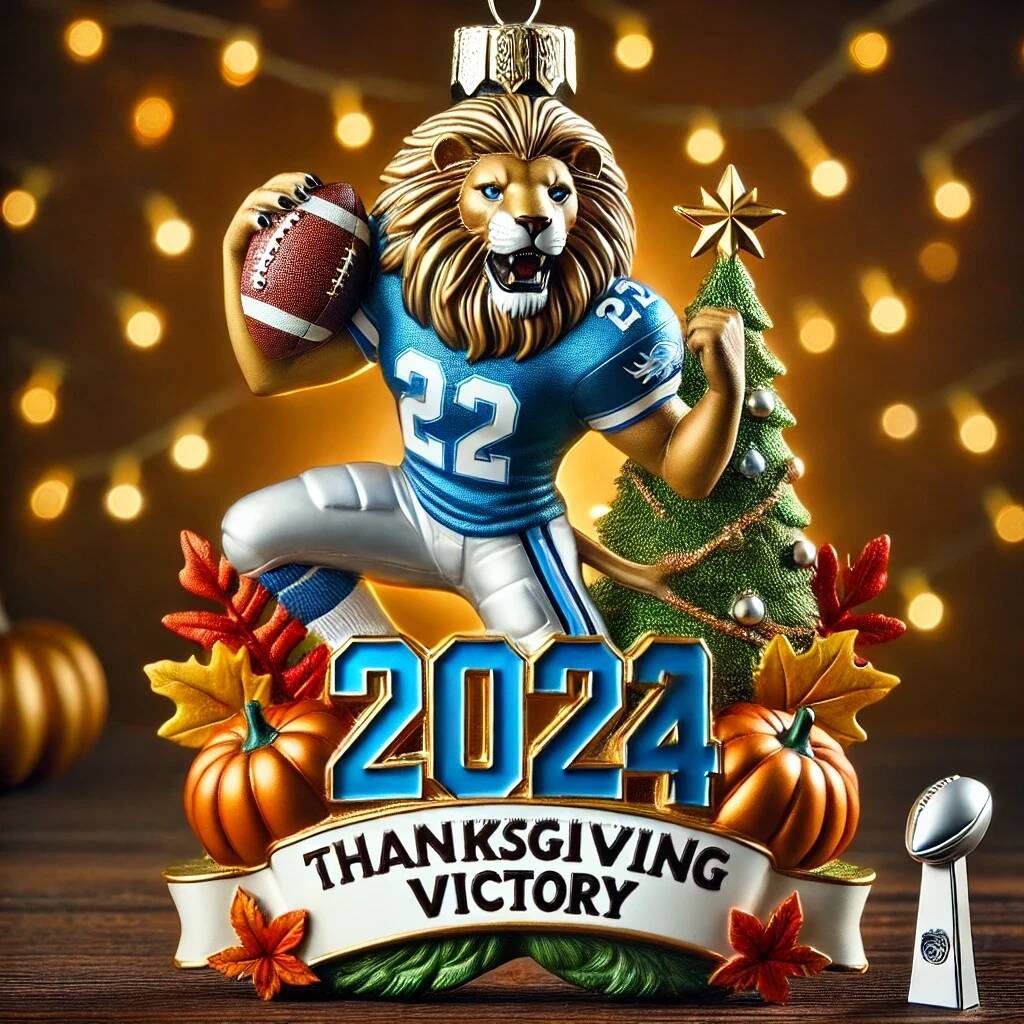 Thanksgiving Victory Football Ornament