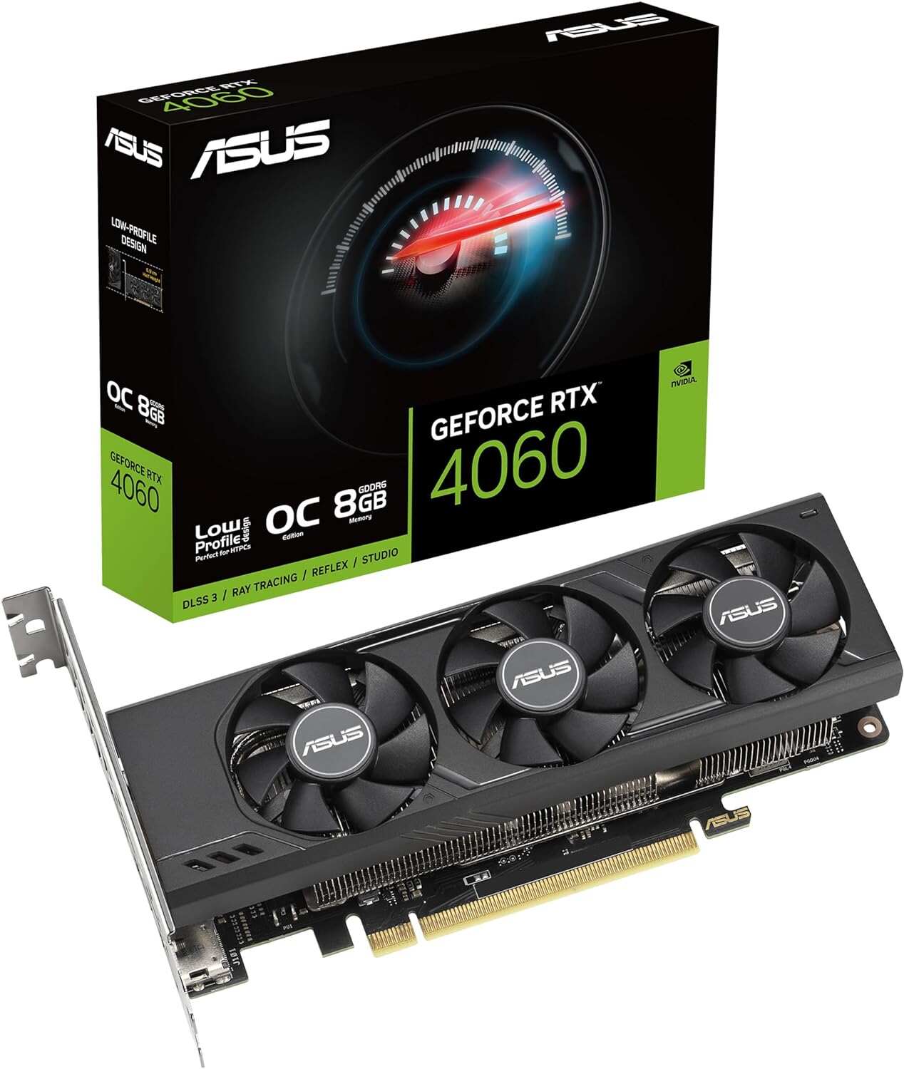 ASUS ROG Strix GeForce RTX™ 4060 OC Edition Gaming Graphics Card (PCIe 4.0, 8GB GDDR6, DLSS 3, HDMI 2.1a, DisplayPort 1.4a, Axial-tech Fan Design, Aura Sync, 0dB Technology)