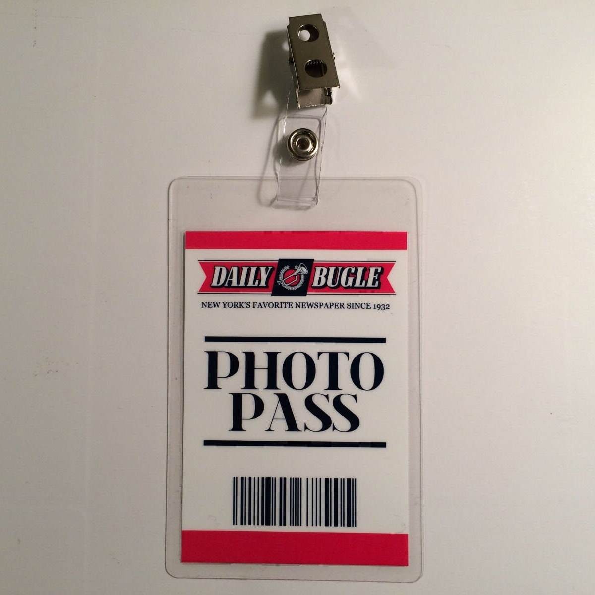 Daily Bugle Photo Pass Badge ID Card